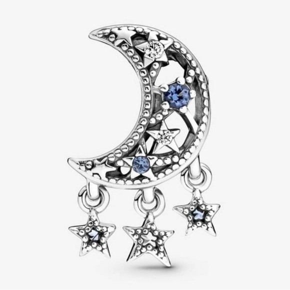 Pandora Jewelry - Star & Crescent Moon Charm in Sterling Silver